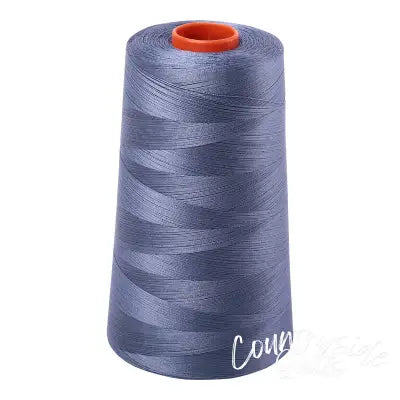 Mako Cotton Embroidery Thread 50wt 6452yds Dark Grey Blue