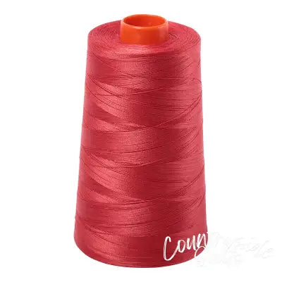 Mako Cotton Embroidery Thread 50wt 6452yds Dark Red Orange