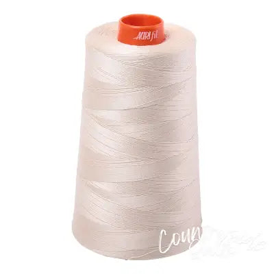 Mako Cotton Embroidery Thread 50wt 6452yds Light Beige