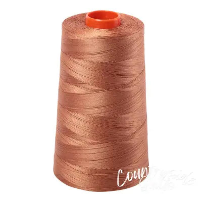 Mako Cotton Embroidery Thread 50wt 6452yds Light Chestnut