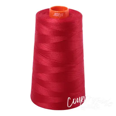 Mako Cotton Embroidery Thread 50wt 6452yds Red