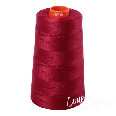 Mako Cotton Embroidery Thread 50wt 6452yds Red Wine