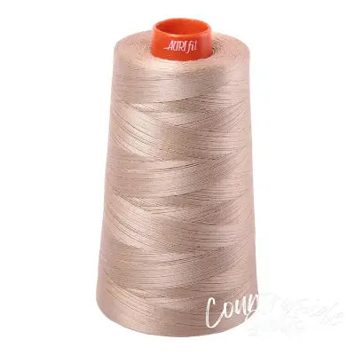 Mako Cotton Embroidery Thread 50wt 6452yds Sand