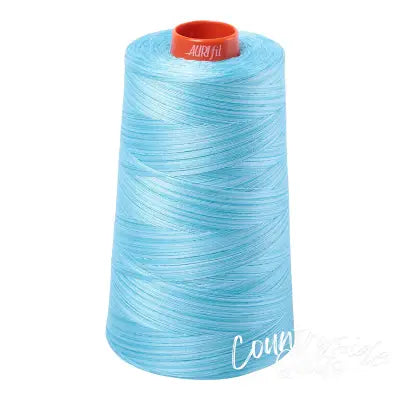Mako Cotton Embroidery Thread 50wt 6452yds Variegated Baby Blue Eyes