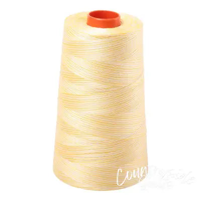Mako Cotton Embroidery Thread 50wt 6452yds Variegated Lemon Ice