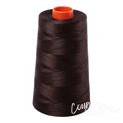 Mako Cotton Embroidery Thread 50wt 6452yds Very Dark Bark