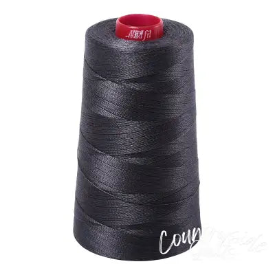 Mako Cotton Embroidery Thread Solid 12wt 1931yds Dark Pewter