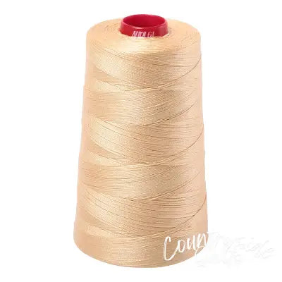 Mako Cotton Embroidery Thread Solid 12wt 1931yds Light Caramel