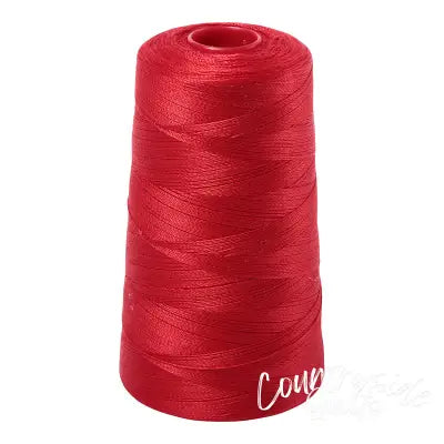 Mako Cotton Embroidery Thread Solid 12wt 1931yds Lobster Red
