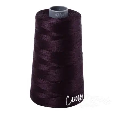 Mako Cotton Embroidery Thread Solid 28wt 3609yds Aubergine