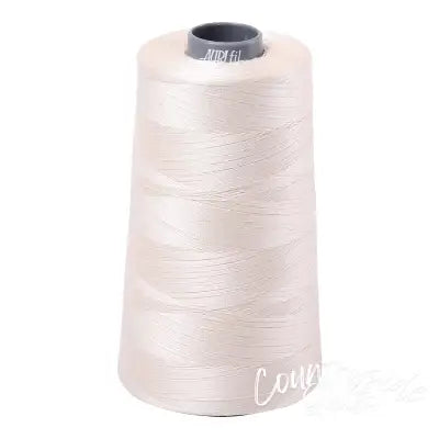 Mako Cotton Embroidery Thread Solid 28wt 3609yds Chalk