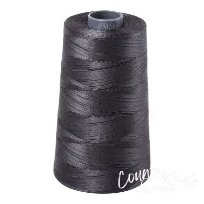 Mako Cotton Embroidery Thread Solid 28wt 3609yds Dark Pewter