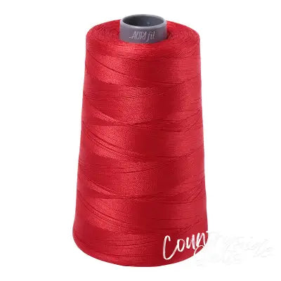 Mako Cotton Embroidery Thread Solid 28wt 3609yds Lobster Red