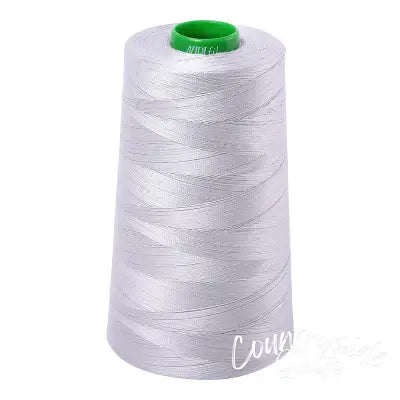 Mako Cotton Embroidery Thread Solid 40wt 5140yds Aluminum