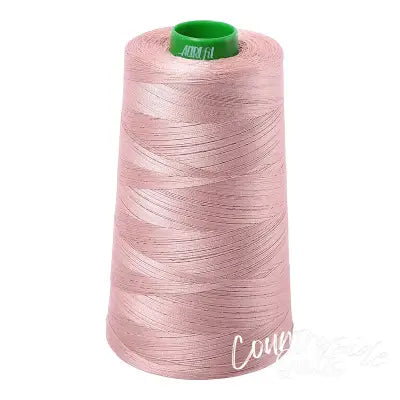 Mako Cotton Embroidery Thread Solid 40wt 5140yds Antique Blush