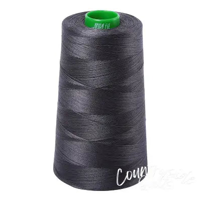 Mako Cotton Embroidery Thread Solid 40wt 5140yds Dark Pewter