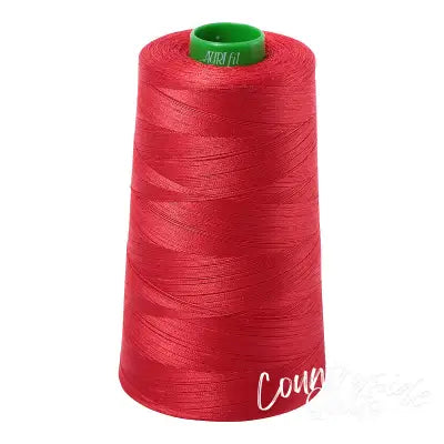 Mako Cotton Embroidery Thread Solid 40wt 5140yds Lobster Red