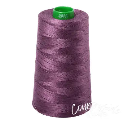 Mako Cotton Embroidery Thread Solid 40wt 5140yds Mulberry