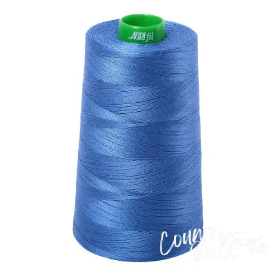 Mako Cotton Embroidery Thread Solid 40wt 5140yds Peacock Blue