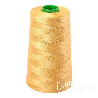 Mako Cotton Embroidery Thread Solid 40wt 5140yds Spun Gold