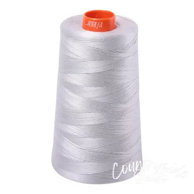 Mako Cotton Embroidery Thread Solid 50wt 6452yds Aluminum