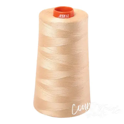 Mako Cotton Embroidery Thread Solid 50wt 6452yds Light Caramel