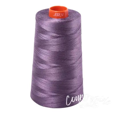 Mako Cotton Embroidery Thread Solid 50wt 6452yds Plumtastic