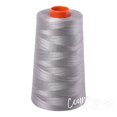 Mako Cotton Embroidery Thread Solid 50wt 6452yds Stainless Steel