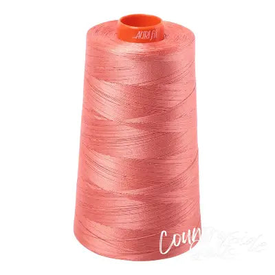 Mako Cotton Embroidery Thread Solid 50wt 6452yds Tangerine Dream
