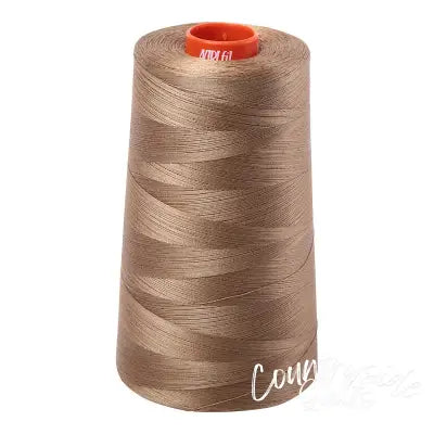 Mako Cotton Embroidery Thread Solid 50wt 6452yds Toast