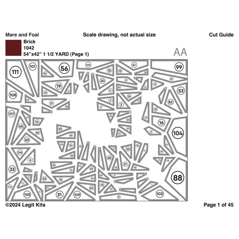 Mare & Foal Quilt Kit QK062