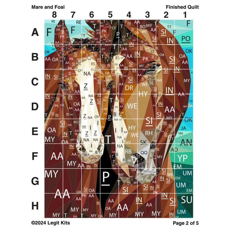 Mare & Foal Quilt Kit QK062