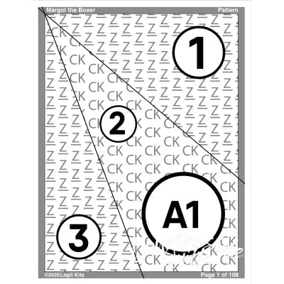 Margot the Boxer Pattern