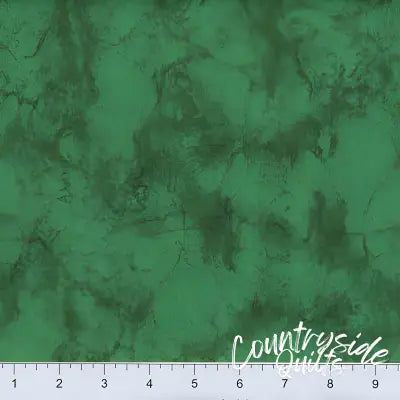 Mottled emerald green marbled fabric from Marshall Dry Goods Marble collection