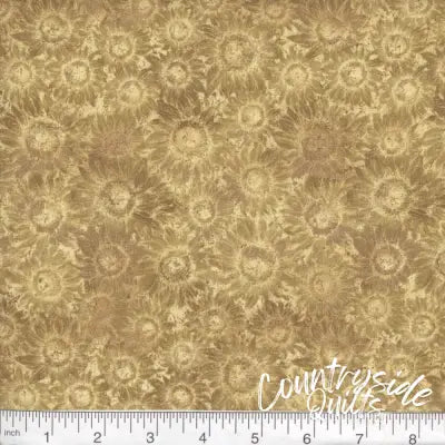 Marshall Dry Goods - Sunflowers - Khaki 45’’ Yardage 867906