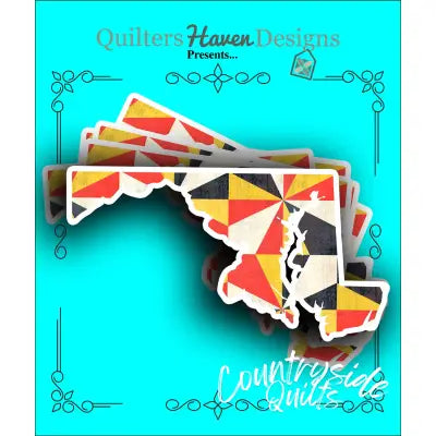 Maryland Quilt Sticker 6pk