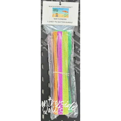 May Flowers Glitter Sheet Bundle 5pk