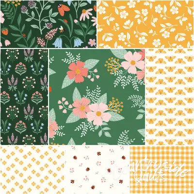 Meadow Moments 1 Yard Bundle Green, 8pcs
