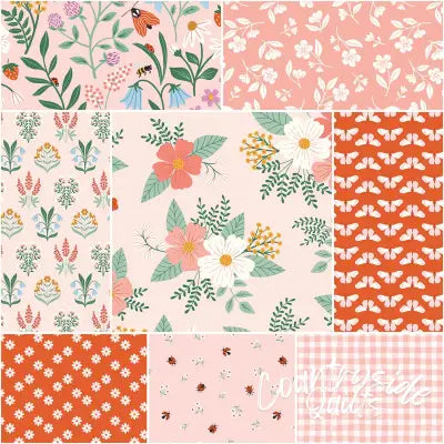 Meadow Moments 1 Yard Bundle Pink, 8pcs