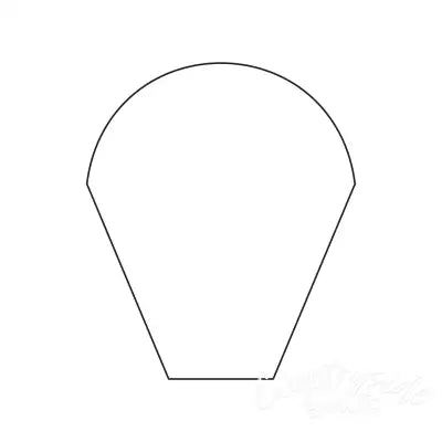 Medium Chubby 1 1/2 Dresden Template