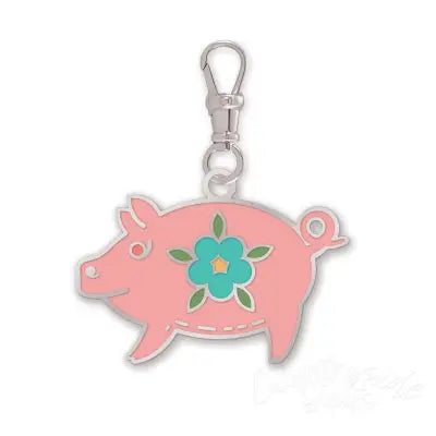 Lori Holt Mercantile Enamel Happy Charm Piggy