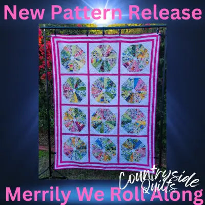 MERRILY WE ROLL ALONG QUILT PATTERN