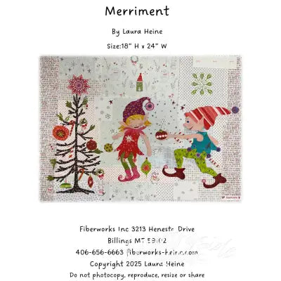 Merriment Collage Pattern by Laura Heine