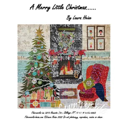 A Merry Little Christmas Collage Pattern by Laura Heine