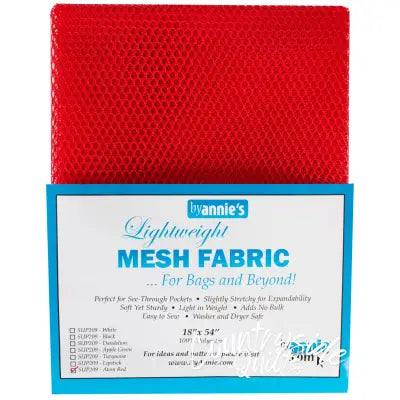 Mesh Lite Weight Atomic Red 18in x 54in