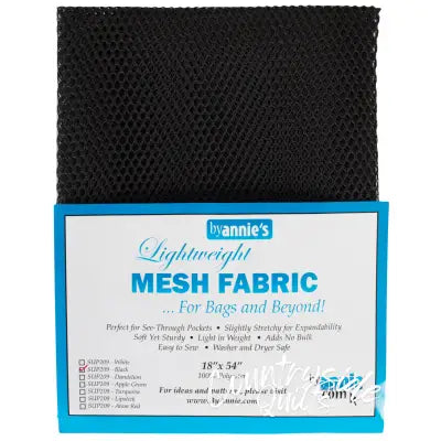 Mesh Lite Weight Black 18in x 54in