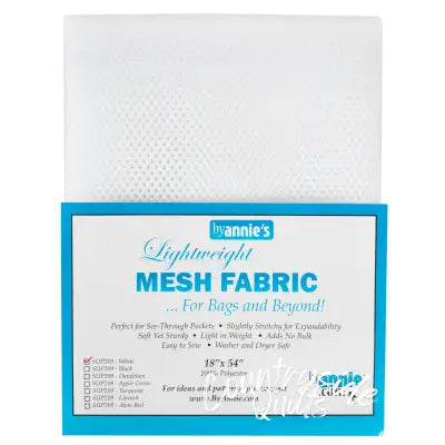 Mesh Lite Weight White 18in x 54in