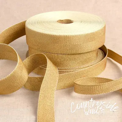 Metalized Webbing Gold 1-3/16in x 22yds