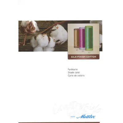 Mettler Silk Finish Cotton Color Card