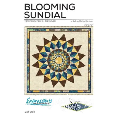 Michael Quilts Blooming Sundial Quilt Pattern